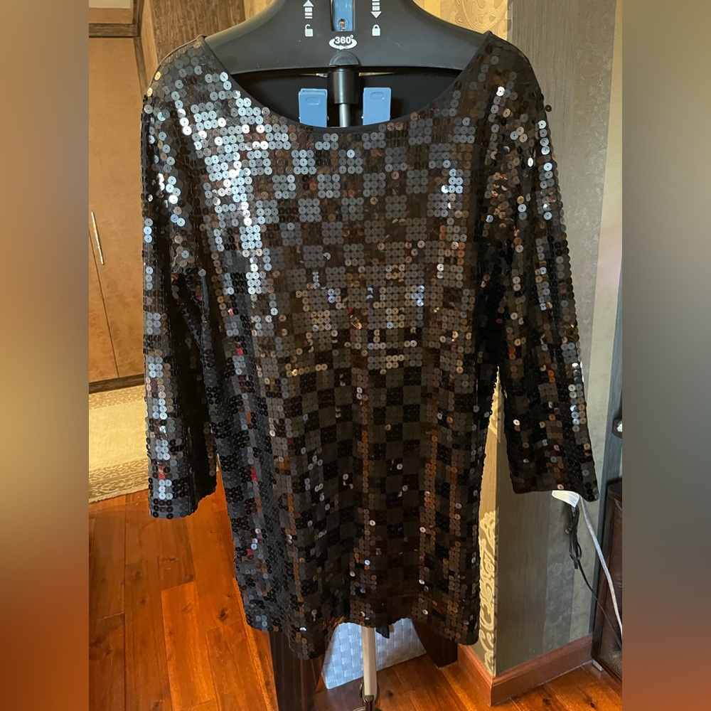 sparkly dress / black & silver